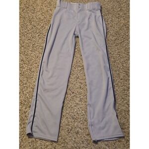Alleson Athletic Baseball Pants‎ Men's size Medium Gray Navy Stripe